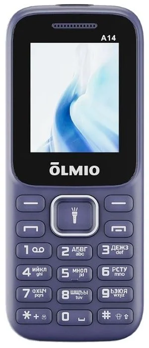 Телефон мобильный Olmio A14, синий-0