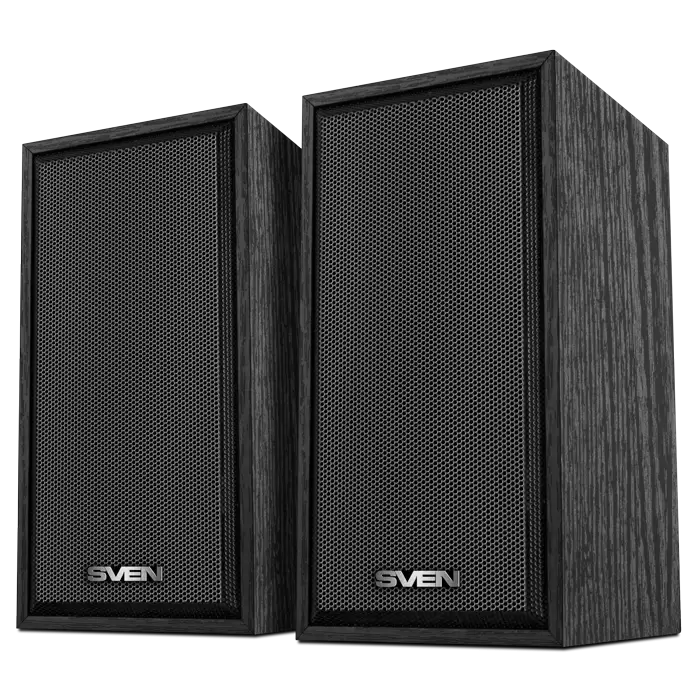 Колонки 2.0 SVEN SPS-509 / 6W / Питание - USB / чёрный / Корпус - дерево (MDF)-0
