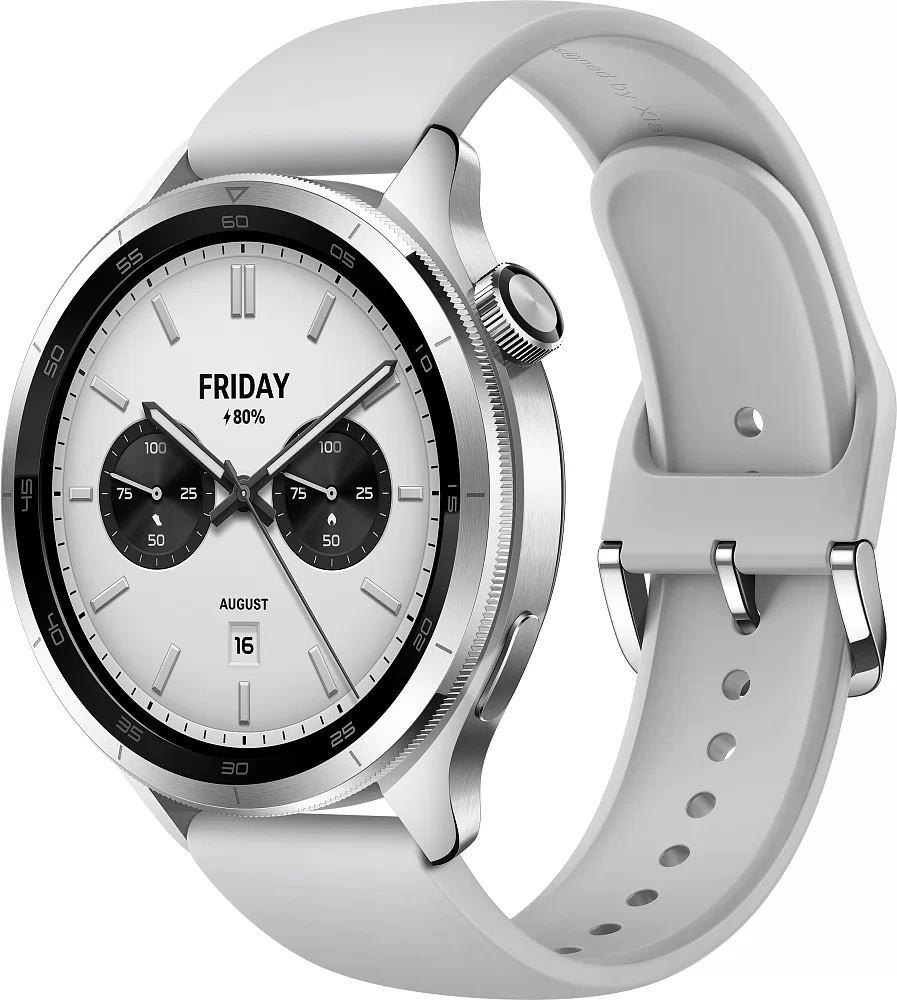 Смарт-часы Xiaomi Watch S4 Bluetooth, серебристый (BHR9197GL)-0
