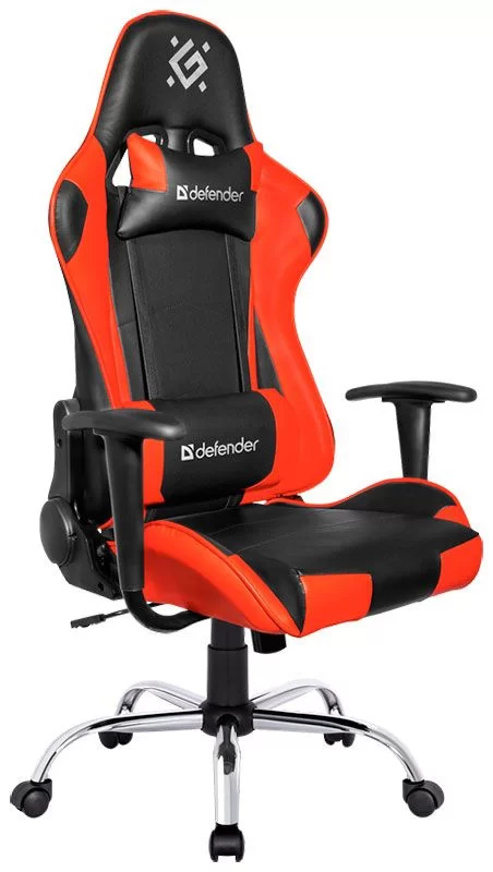 Игровое компьютерное кресло Defender Azgard, чёрный/красный-0