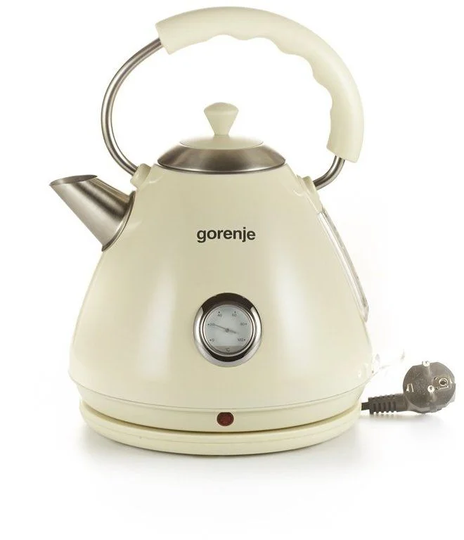 Чайник Gorenje K17CLI (2200 Вт / 1.7л / металл / бежевый)-0