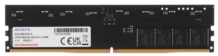 Память DDR5 32Gb 5600MHz ADATA AD5U560032G-S-0