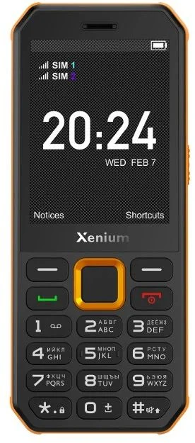 Телефон мобильный Xenium X300, оранжевый + черный-0