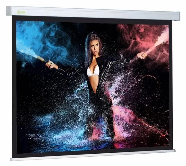 Экран Cactus 180x180см Triscreen CS-PST-180x180 1:1 напольный рулонный черный CS-PST-180X180-0