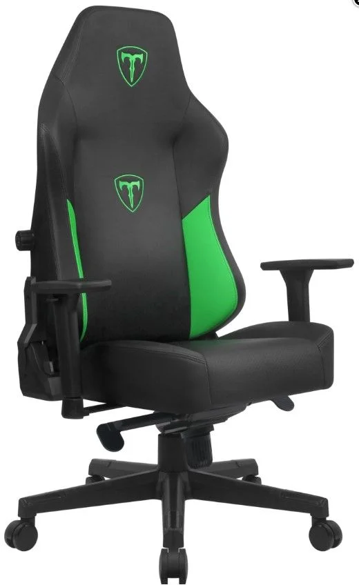 Игровое кресло Tline Grand, класс4 чёрный/зеленый-0
