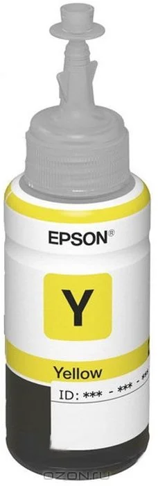 C13T66444A Контейнер Epson C13T66444A L100 Yellow  (ёмкость с чернилами 70мл)-0