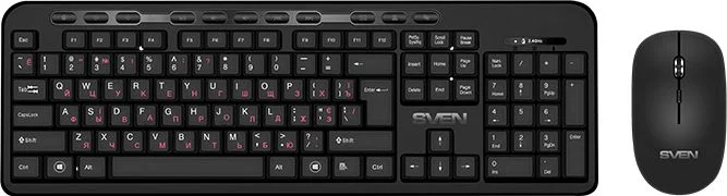 Комплект беспроводная клавиатура+мышь SVEN KB-C3200W, черный-0