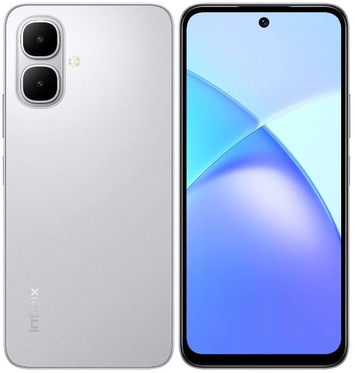 Смартфон Infinix SMART 10 4/128 ГБ, серебристый-0
