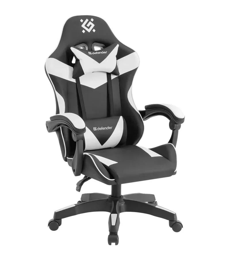 Игровое компьютерное кресло Defender Urana, чёрный/белый-0