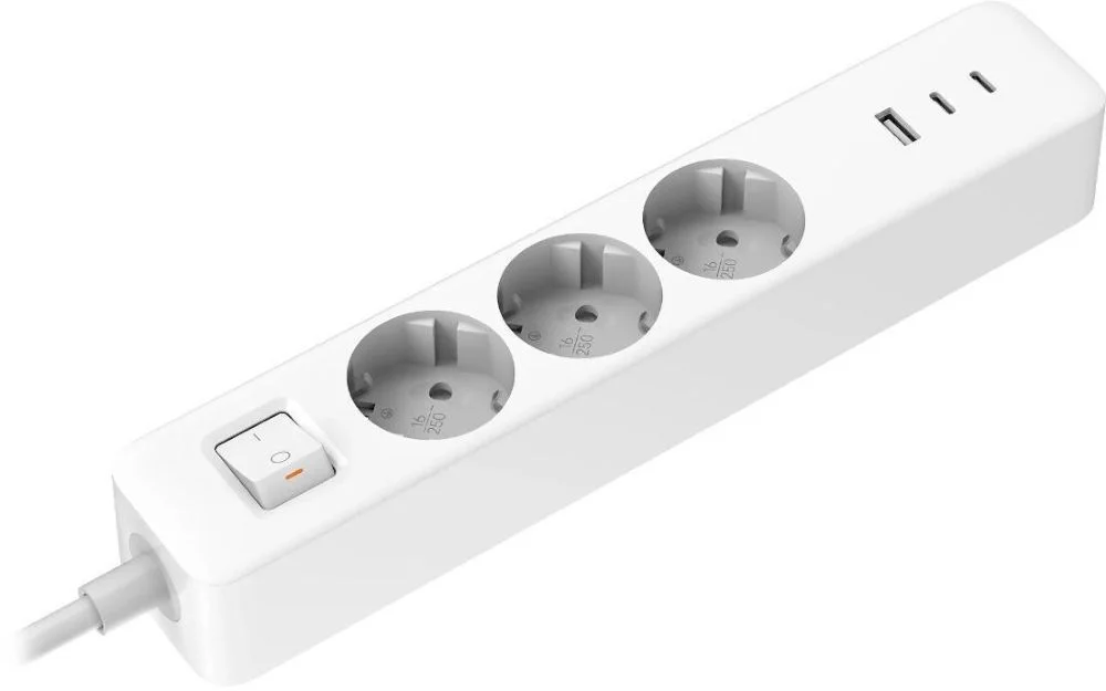 Сетевой фильтр Xiaomi 20W Power Strip (2C1A) EU (BHR07UKEU)-0