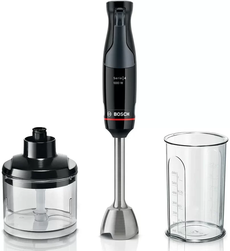 Блендер Bosch MSM4B620 (1000 Вт/ плавная регулировка скорости/ измельчитель, стакан)-0