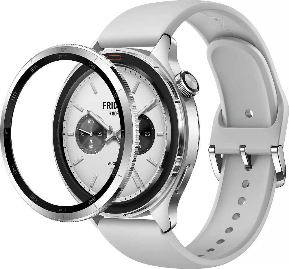 Смарт-часы Xiaomi Watch S4 Bluetooth, серебристый (BHR9197GL)-3