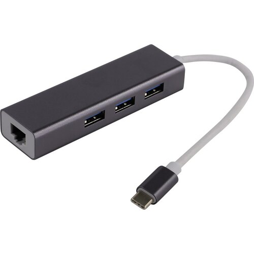 Конвертер сигнала UGREEN CM209 USB to RJ45 Ethernet Adapter Aluminum Case (Space Gray)