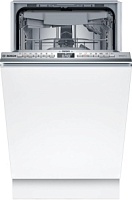 Машина посудомоечная встраиваемая 45 см Bosch SPV4HMX10E (Serie4 / 10 комплектов / 3 полки / расход воды - 9,5 л / InfoLight / Home Connect / А) Белый