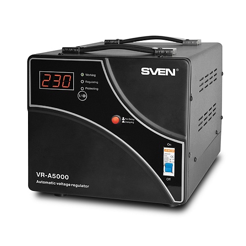 Стабилизатор SVEN VR-A5000 5000ВА/3000Вт Выходные розетки клеммы