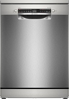 Машина посудомоечная отдельностоящая 60 см Bosch SMS4HVI02E (Serie4 / 14 комплектов / 3 полки / Расход воды - 9 л / HomeConnect / AntiFinger Silver)