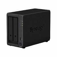 Сетевой накопитель Synology DS720+, 2x 2.5/3.5 HDD, 2x 2.5 SSD NVMe, Intel Celeron J4125 2.0ГГц, 2 ГБ, 2хUSB 3.2 Type-A, 2xRJ-45 1Гбит/с