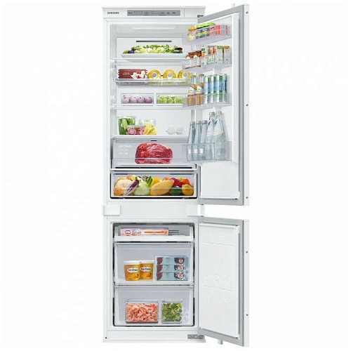 Холодильник встраиваемый Samsung BRB266050WW/WT (177.5см / Белый / NoFrost)