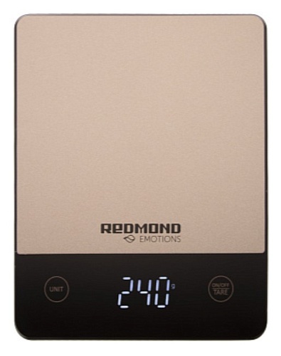 Весы кухонные Redmond RS-M769 (электронные/ платформа/ предел 10 кг/ точность 1 г/ тарокомпенсация)