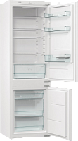 Холодильник встраиваемый Gorenje RKI418FE0 (Essential / Объем - 260л / Высота - 177,2 см / Белый / Слайдерное крепление фасадов / Капельная система)