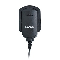 Микрофон SVEN MK-150 крепление на одежду и крепеж на столе или мониторе