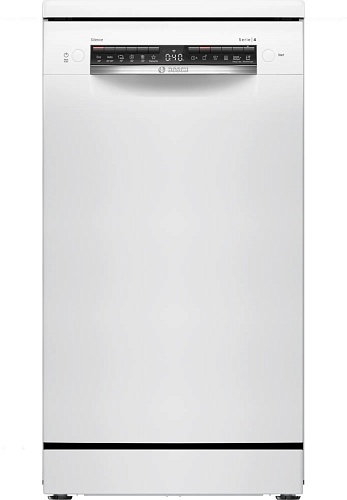 Машина посудомоечная отдельностоящая 45 см Bosch SPS4HKW49E (10 комплектов / 2 полки / Расход воды - 8,9 л / Home Connect / Silence Plus:/ ExtraDry)