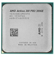 Процессор AMD AM4 Athlon PRO 300GE 3.4GHz, Tray без кулера Radeon™ Vega 3, 2core, 4+1MB (YD300BC6M2OFH)  