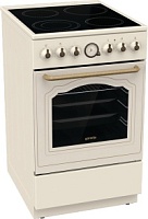 Плита электрическая Gorenje GECS5B70CLI (Classico / Бежевый / духовка - 70 л / 4 конфорки (2200/1800/1200/1700Вт) / AquaClean / Мощность - 9,2 кВт)