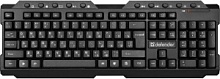 Клавиатура беспроводная Defender Element HB-195, USB, русские буквы белые, черный [45195]