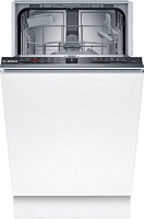 Машина посудомоечная встраиваемая 45 см Bosch SPV2HKX42E (Serie2 / 10 комплектов / 2 полки / расход воды - 8,9 л / InfoLight / Home Connect / А) Белый