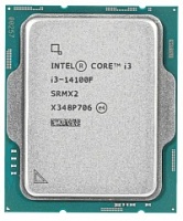 Процессор Intel Core i3-14100F Tray без кулера Raptor Lake Refresh 3.5(4.7) ГГц /4core/ 12Мб /110Вт s.1700 CM8071505092207