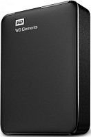 Жесткий диск внешний 5Tb 2.5" USB3.0 WD Elements черный  [WDBU6Y0050BBK-WESN] Чёрный