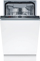 Машина посудомоечная встраиваемая 45 см Bosch SPV2HMX42E (Serie2 / 10 комплектов / 3 полки / расход воды - 9,5 л / InfoLight / Home Connect / А) Белый