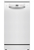 Машина посудомоечная отдельностоящая 45 см Bosch SPS2HKW58E (10 комплектов / 2 полки / Расход воды - 8,9 л / Home Connect / EcoSilence Drive / Белая)