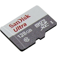 Память micro Secure Digital Card 128Gb class10 SanDisk 100MB/s Ultra  UHS-I без адаптера SD [SDSQUNR-128G-GN3MN]