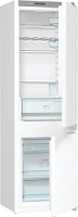 Холодильник встраиваемый Gorenje NRKI418FA0 (Advanced / Объем - 248л / Высота - 177,2см / Белый / Слайдерное крепление фасадов / No Frost DualAdvance)