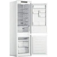 Холодильник встраиваемый Whirlpool WHC 18T333 (Объем - 250 л / Высота - 177 см / Слайдерное крепление фасадов / A+ / Белый / Морозилка - NoFrost)