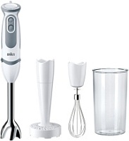 Блендер Braun Multiquick 5 MQ5207WH (1000 Вт/ скоростей 21 / турборежим/ венчик, пюре, стакан)