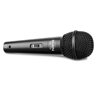 Микрофон SVEN MK-110 (Проводной, ручной, динамический, металл, кабель 4.0 м, 6,3/3,5мм Jack, кардиоида) (SV-021962)