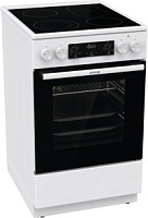 Плита электрическая Gorenje GECS5C70WA (Advanced / Белый / духовка - 70 л / 4 конфорки (1700/1200/1200/2000Вт) / AquaClean / Мощность - 9,4 кВт)