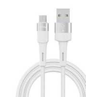 Кабель TFN ENVY USB Type-C - USB, плетеный, 1,2 метра, белый (TFN-C-ENV-AC1MWH)