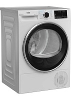 Сушильная машина с тепловым насосом Beko B5T69233 (52,1-60,5см / 9кг / OptiSense® / IonGuard® (Steam Cure) / А++) Белый