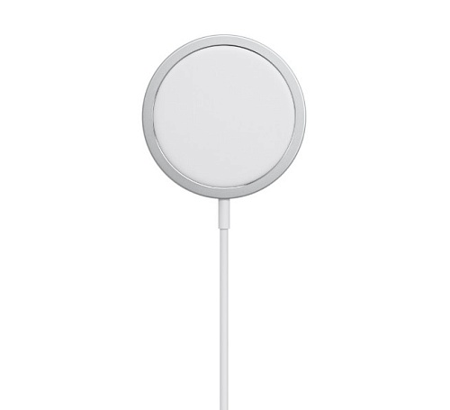 Магнитное беспроводное зарядное устройство Apple MagSafe (15W/Длина кабеля 1м/белое)