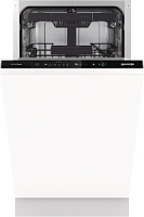 Машина посудомоечная встраиваемая 45 см Gorenje GV561D10 (Advanced / 11 комплектов / 3 полки / расход воды - 9,5 л / А+++)