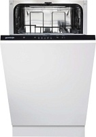 Машина посудомоечная встраиваемая 45 см Gorenje GV520E15 (Essential / 9 комплектов / 2 полки / расход воды - 9 л / А++) Белый