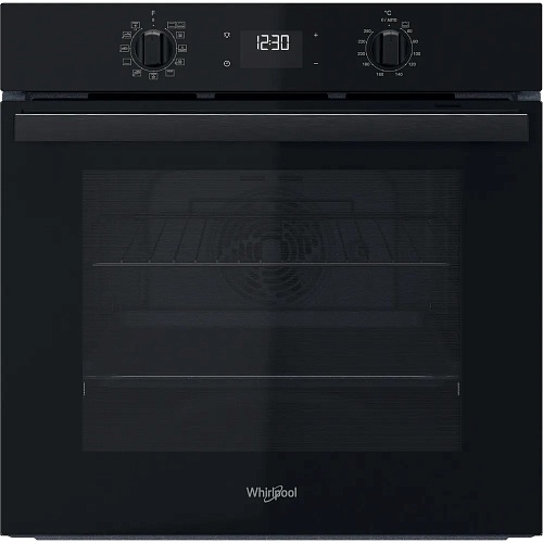 Духовой шкаф Whirlpool OMR58CR1B (71 л / до 250 °C / Чёрный, стекло / каталитич зад. стенка / Гриль / Телескоп. напр. / A+)